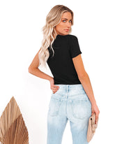 Admiration One Shoulder Ribbed Knit Top - Black WISH-001